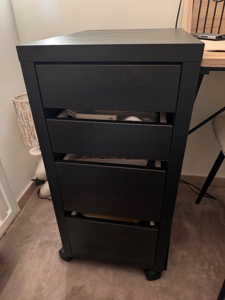 Bijzetkastje bureau, Ophalen, Zo goed als nieuw
