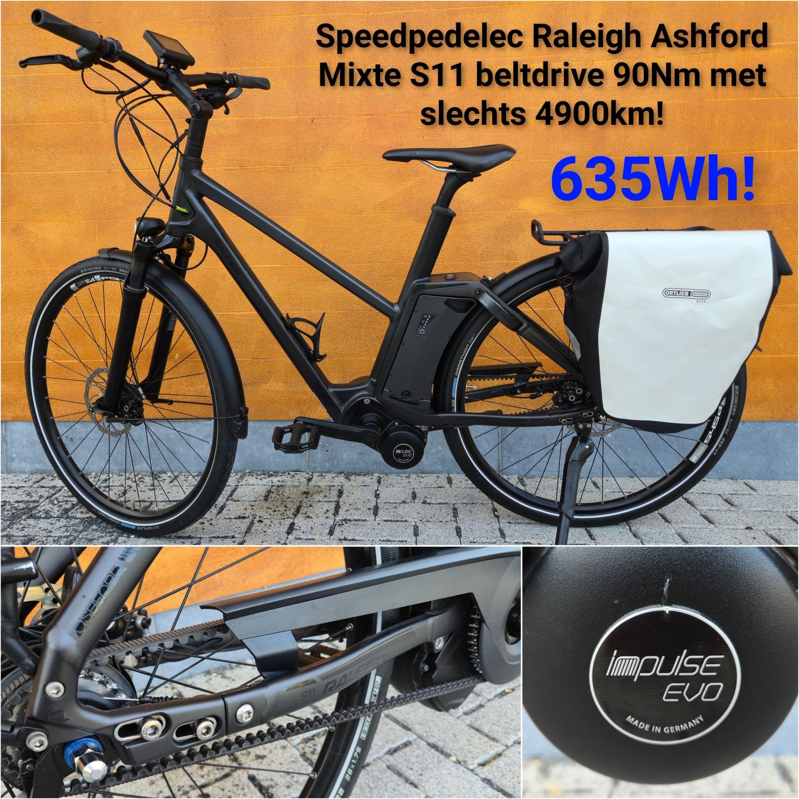 Raleigh Ashford Mixte S11 L 4900km Belt speedpedelec, Ophalen, Zo goed als nieuw, Overige merken