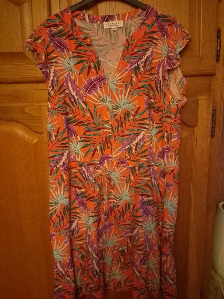 Kleurrijk jurkje Lola Liza (nieuw), Enlèvement ou Envoi, Lola & Liza, Taille 42/44 (L), Neuf