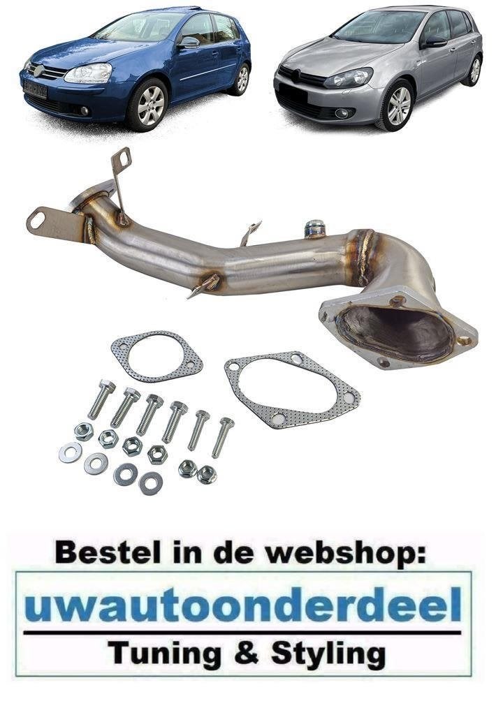Racing Downpipe RVS Geschikt Voor Volkswagen Golf 5 1.4 TSI, Envoi