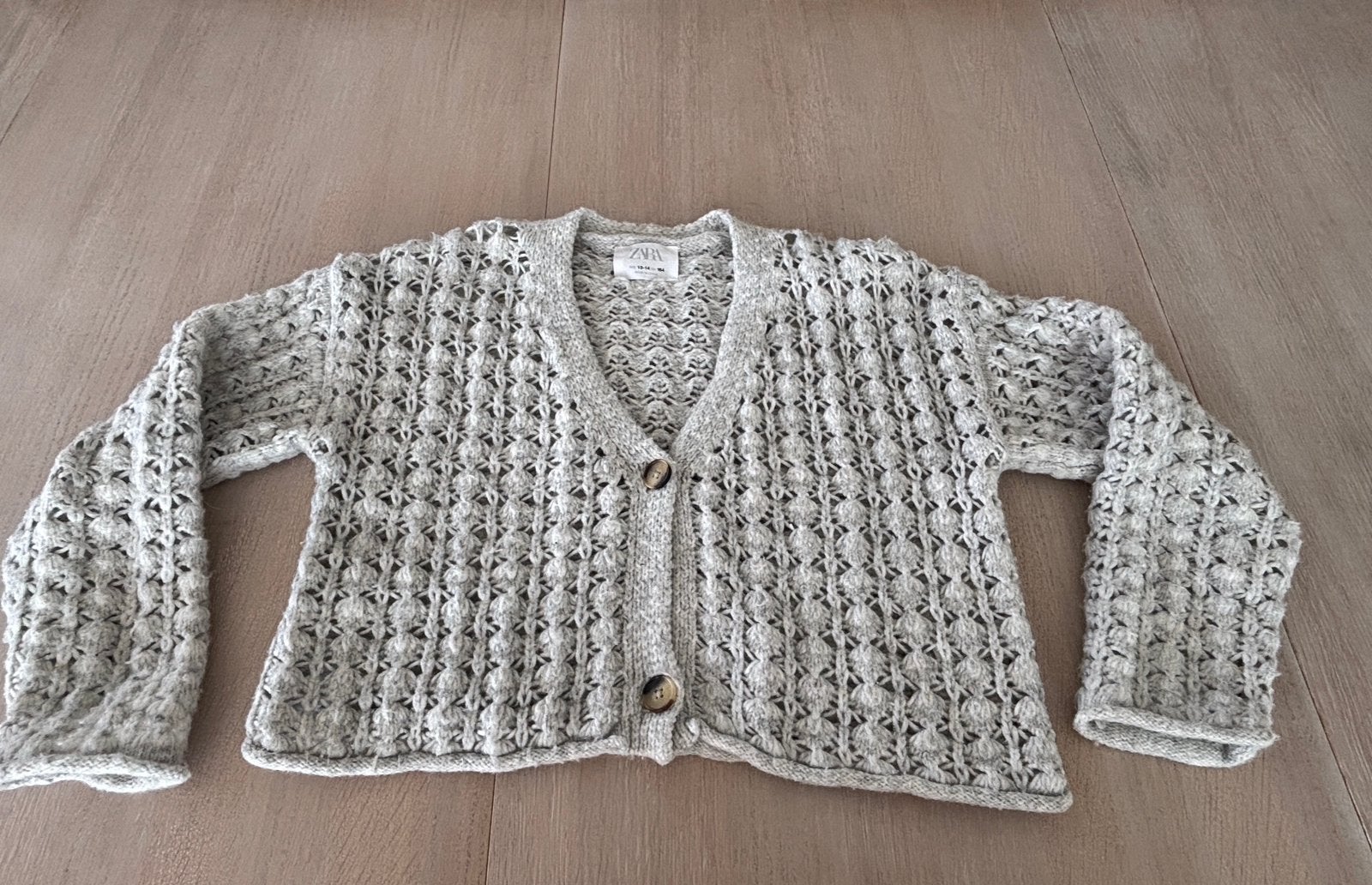 Licht grijs warm vestje, Kinderen en Baby's, Kinderkleding | Maat 164, Ophalen, Gebruikt