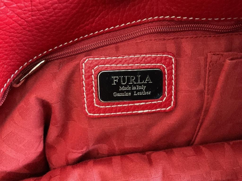 Handtas furla, Handtassen en Accessoires, Tassen | Damestassen, Ophalen, Zo goed als nieuw, Rood, Handtas