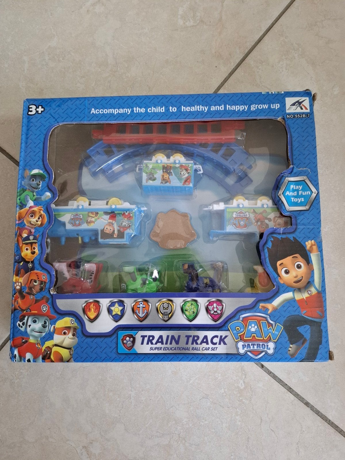 Chemin de fer Paw Patrol avec trains, Enlèvement