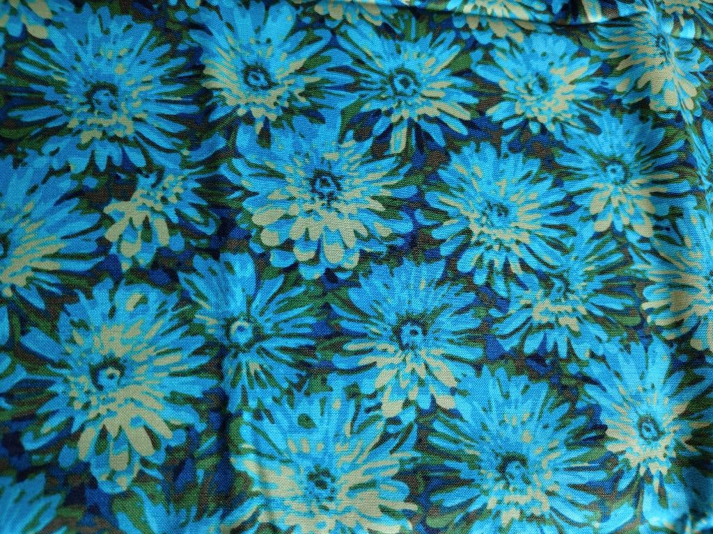 Stof, katoen, blauw bloemenprint, Hobby & Loisirs créatifs, Tissus & Chiffons, Neuf, Enlèvement ou Envoi, Coton, Bleu