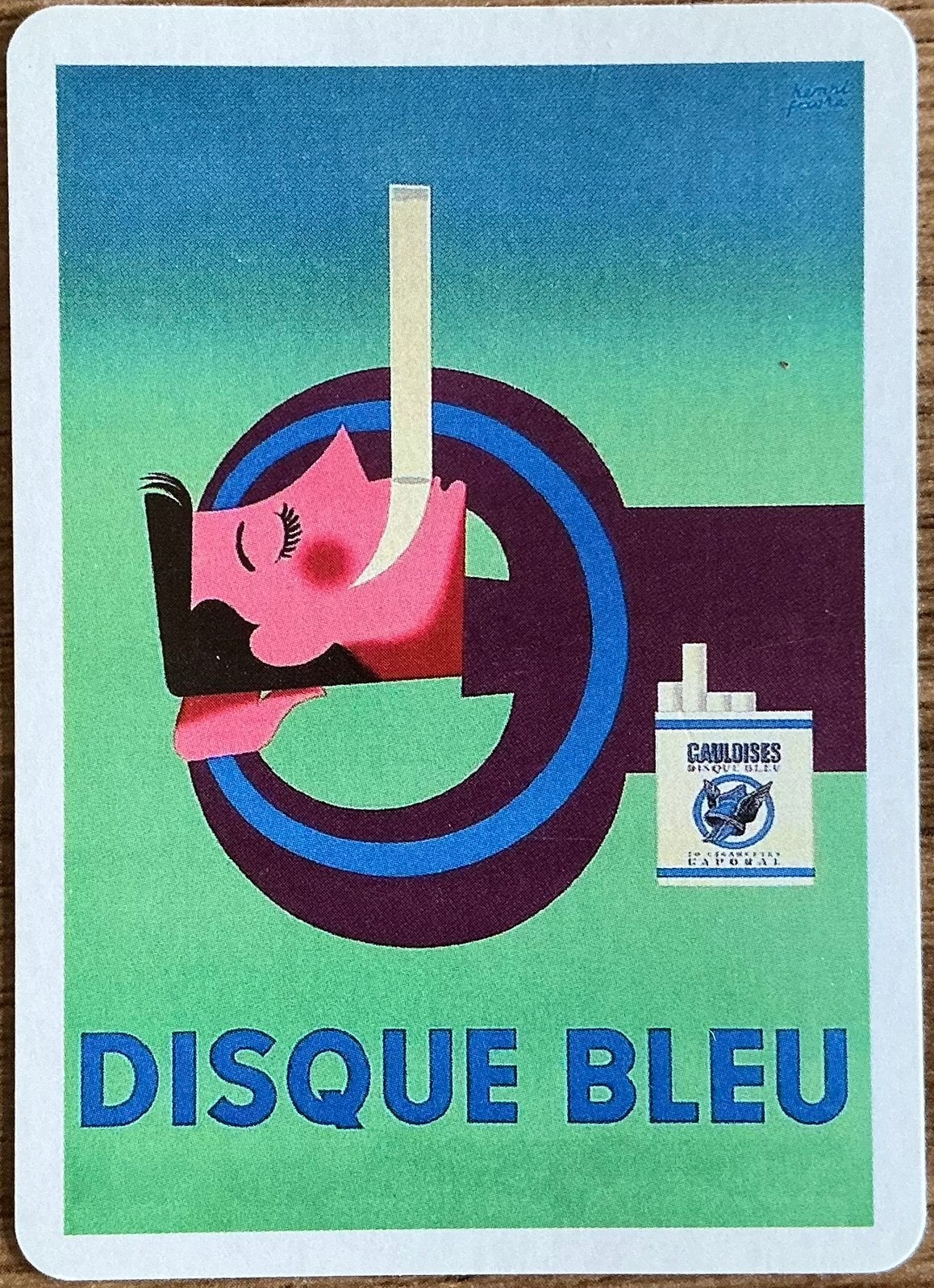 Splk CIGARETTES DISQUE BLEU, Verzamelen, Ophalen of Verzenden, Zo goed als nieuw, Speelkaart(en)