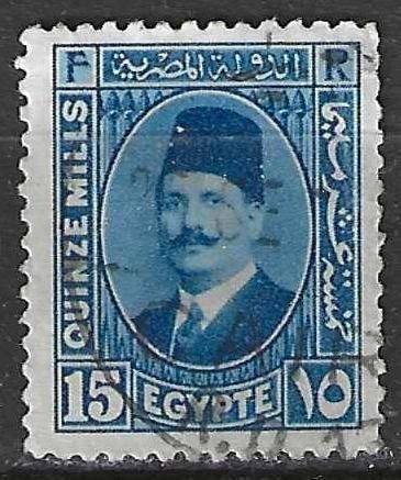 Egypte 1927/1932 - Yvert 124 - Koning Fouad I  (ST), Postzegels en Munten, Postzegels | Afrika, Verzenden, Egypte, Gestempeld
