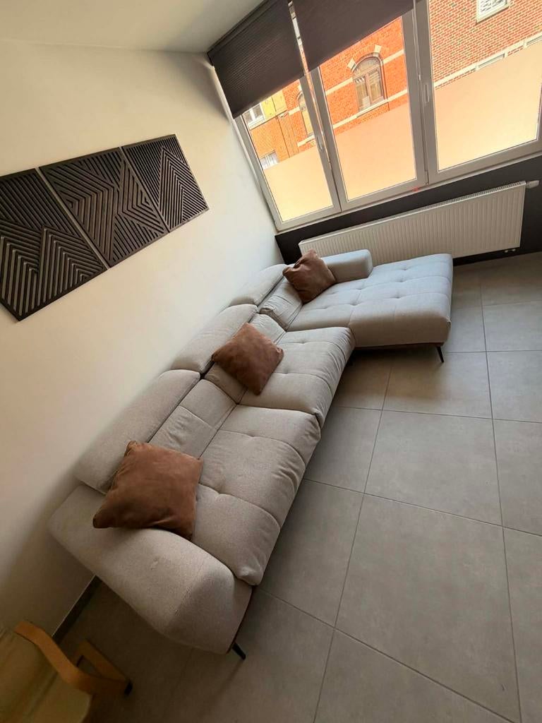 Hoekfauteuil Davos met ligbed 303x170cm