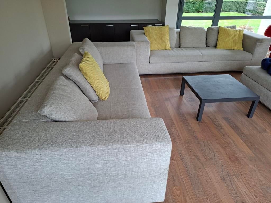 Volledige salon canapé, Huis en Inrichting, Ophalen, Stof