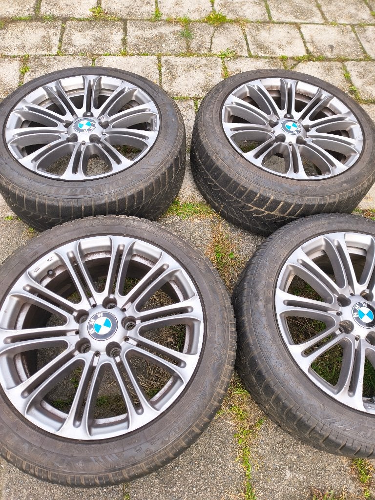Bmw velgen 17 inch winterbanden 5x120 matrijs 3 serie 5serie, Ophalen, Gebruikt, BMW
