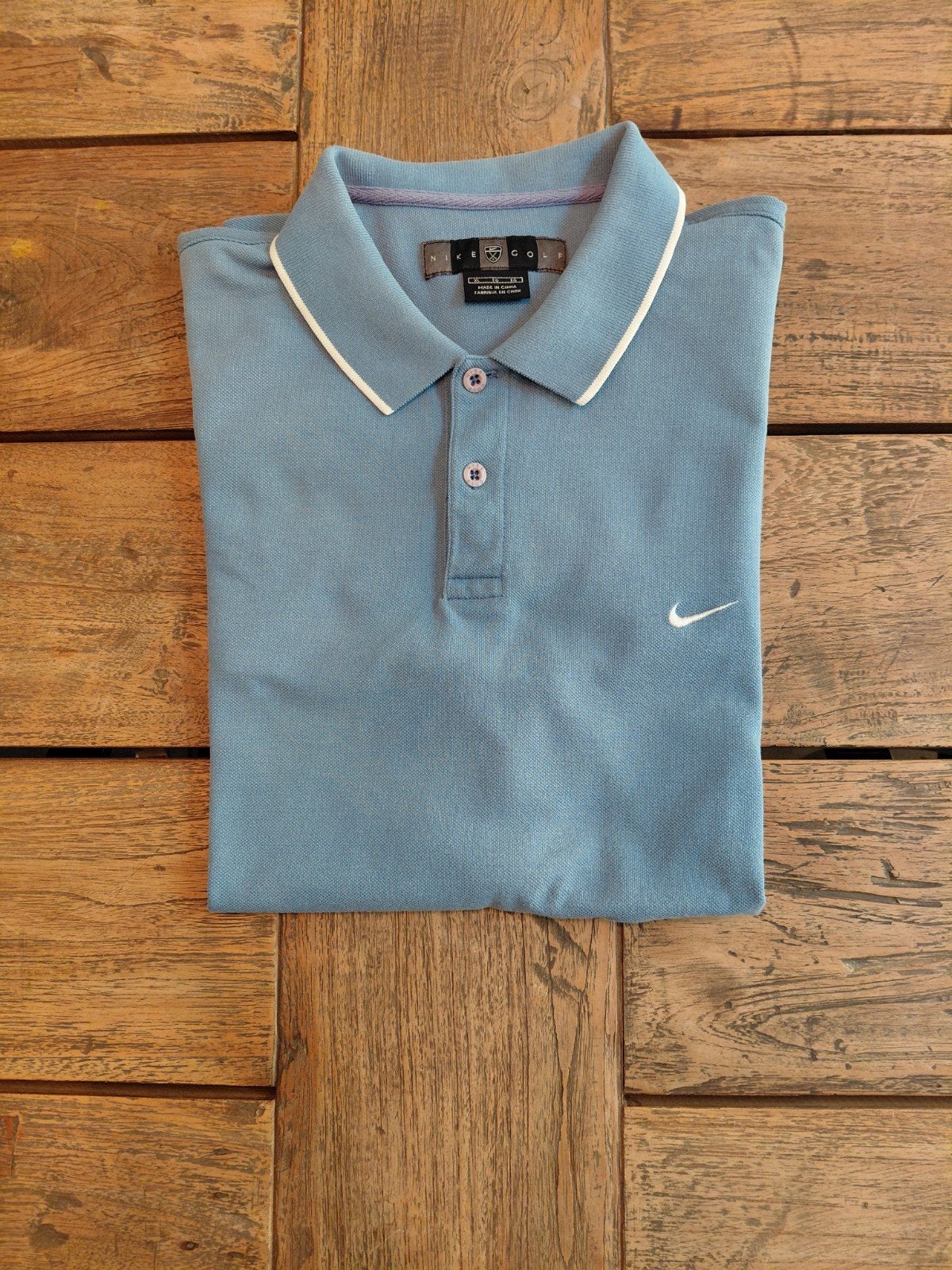 Vintage lichtblauwe Nike Golf polo (XL), Kleding | Heren, Polo's, Blauw, Nike, Maat 56/58 (XL), Ophalen of Verzenden