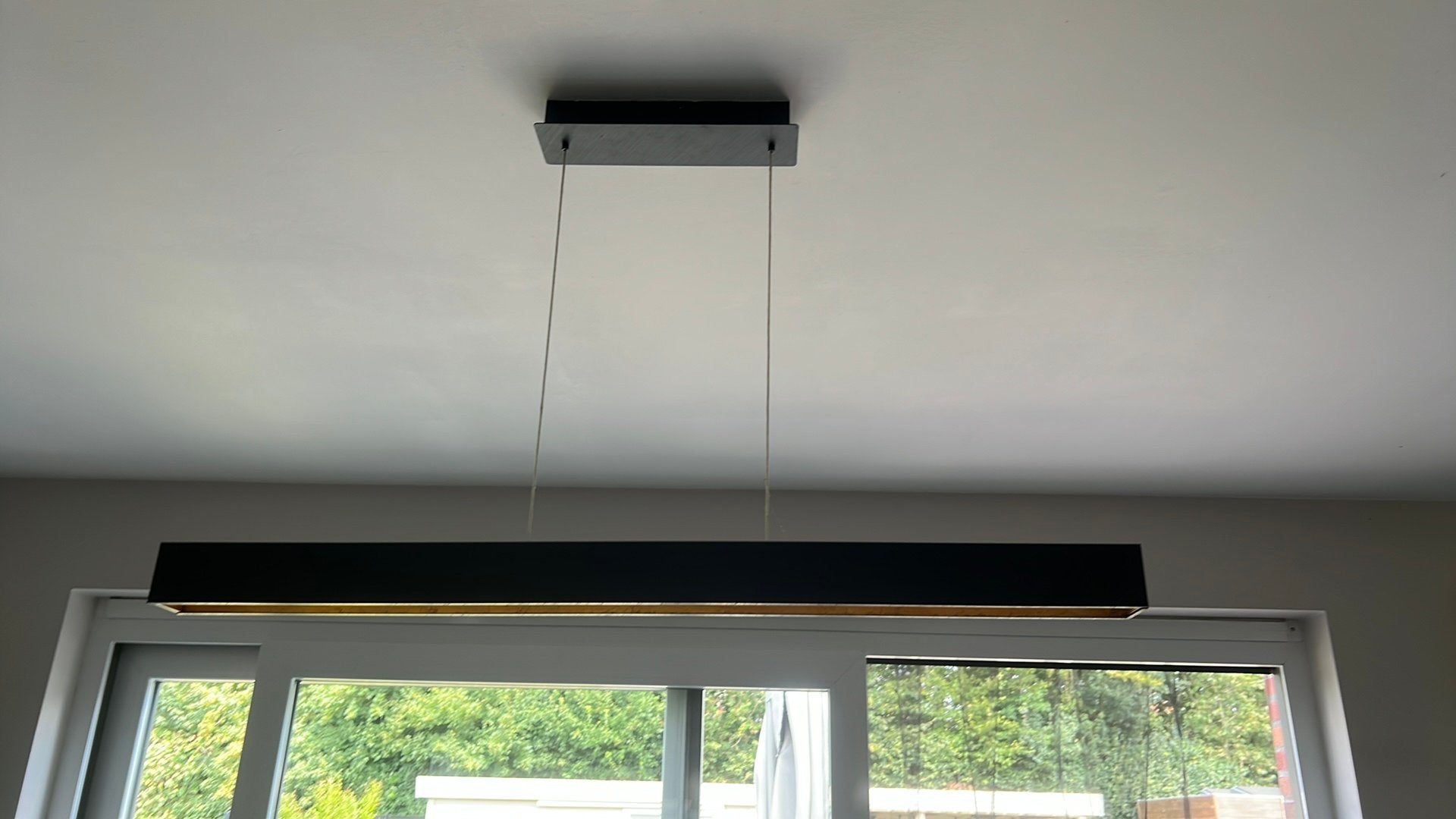 Elgo hanglamp zwart met goud binnenin, Ophalen, Zo goed als nieuw