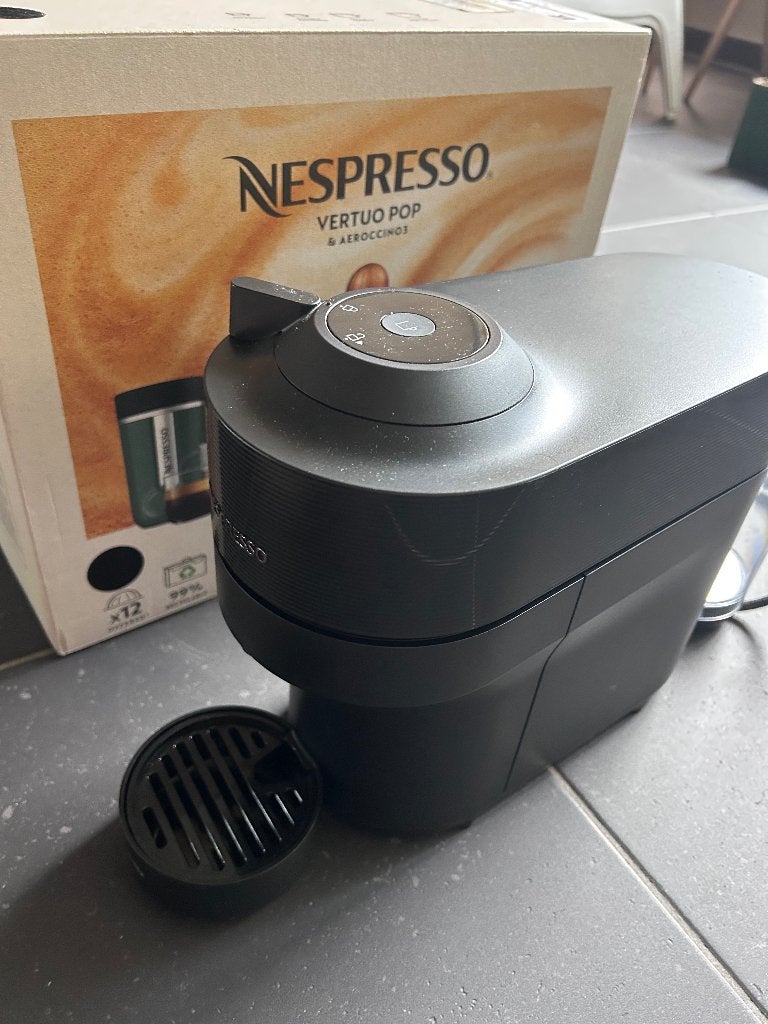 Koffiemachine Nespresso VERTUO POP, Ophalen, Espresso apparaat, Koffiepads en cups, Afneembaar waterreservoir