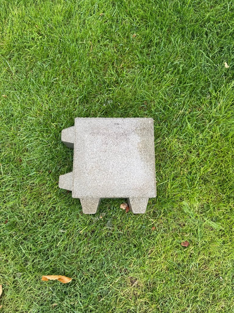 waterdoorlatende betonklinkers, Tuin en Terras, Ophalen, Gebruikt, Klinkers, 10 m² of meer