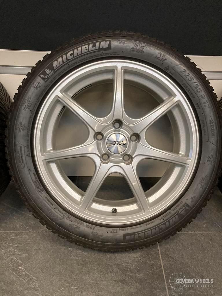17'' Audi A4 B8 B9 sport velgen Michelin winterbanden 5x112, Auto-onderdelen, Gebruikt, -, -, Banden en Velgen