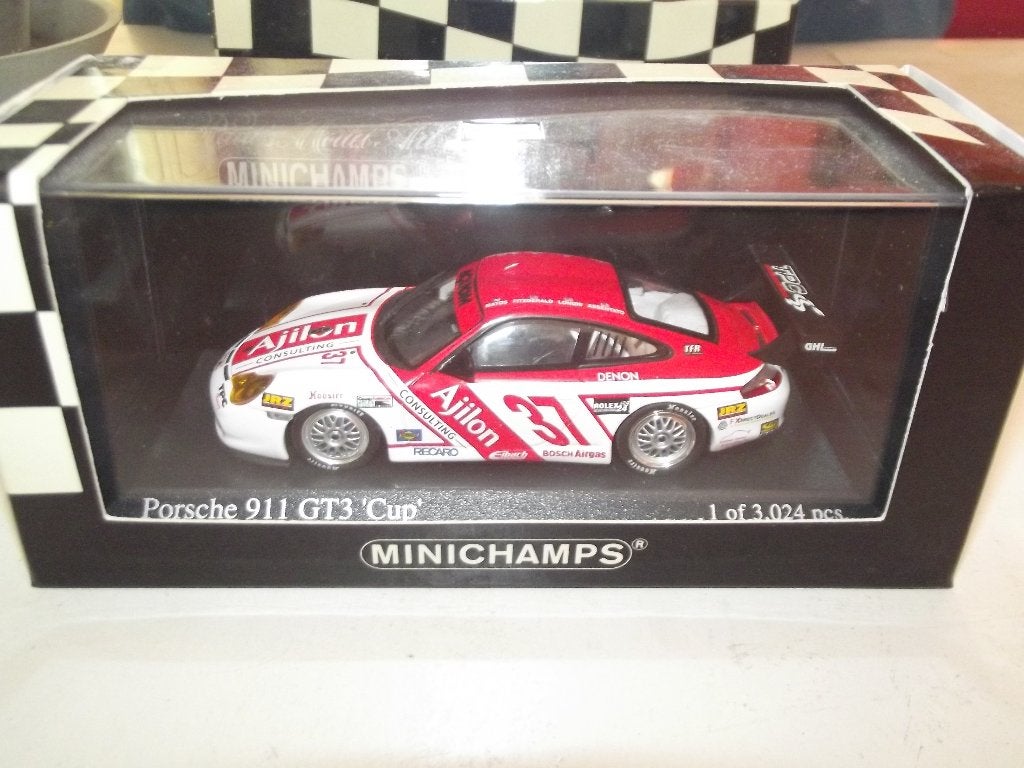 Porsche 911 GT3 Cup - 24h Daytona 2005, Hobby en Vrije tijd, Modelauto's | 1:43, Ophalen of Verzenden, Zo goed als nieuw, Auto