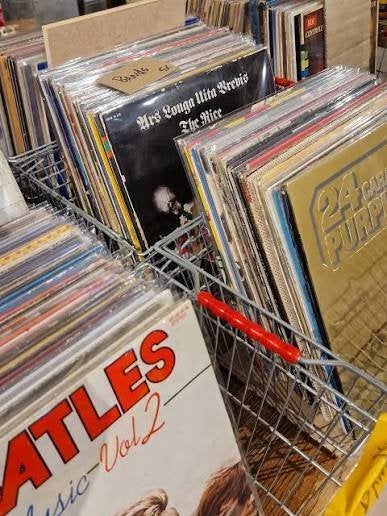 groot pakket lp's cd's en singles, Ophalen, Gebruikt, Overige genres, Originele persing
