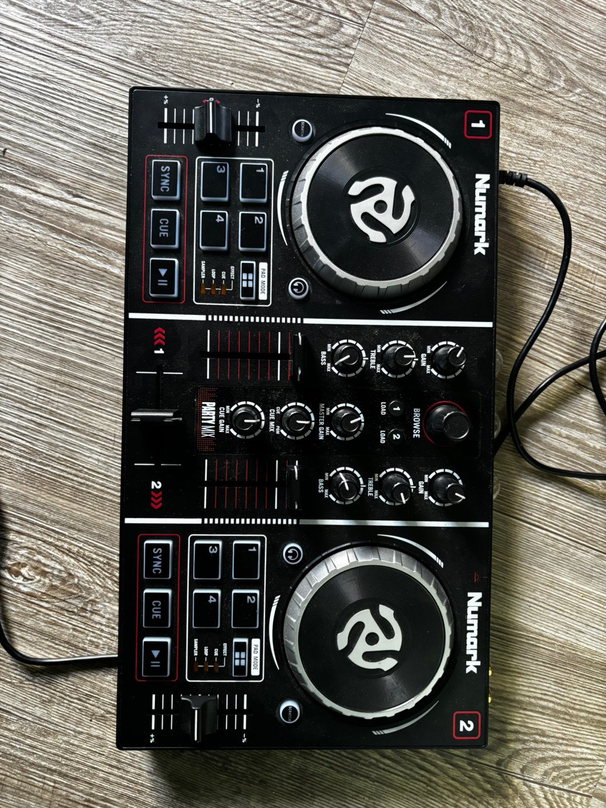 Numark party mix dj-controller, Ophalen of Verzenden, Zo goed als nieuw, Draaitafel, Numark