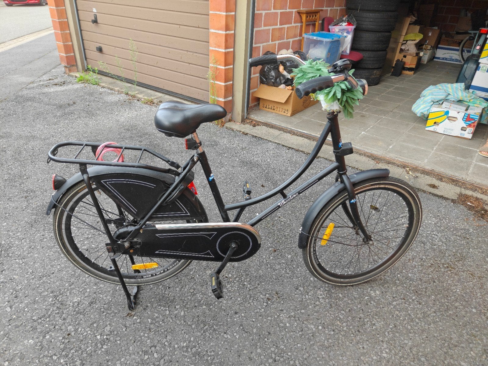 meisjesfiets zwart 24inch, Enlèvement ou Envoi, Frein à rétropédalage