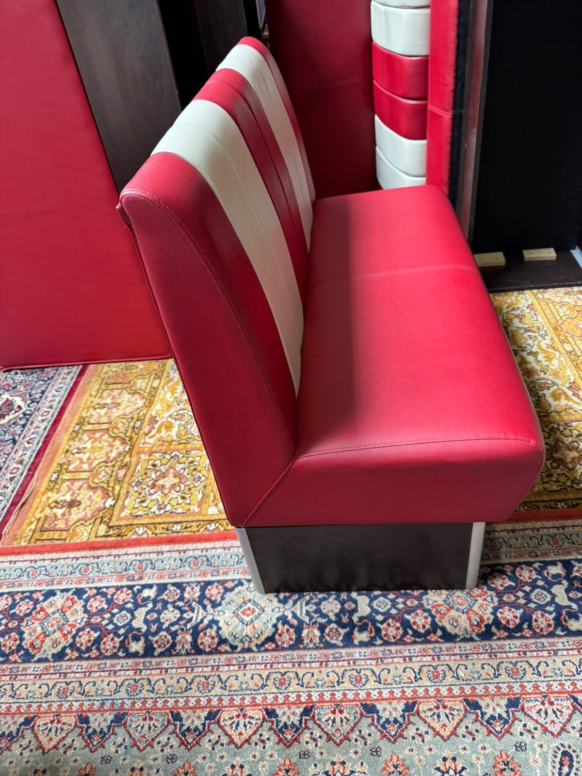 Te koop retrobanken, Huis en Inrichting, Ophalen, Gebruikt