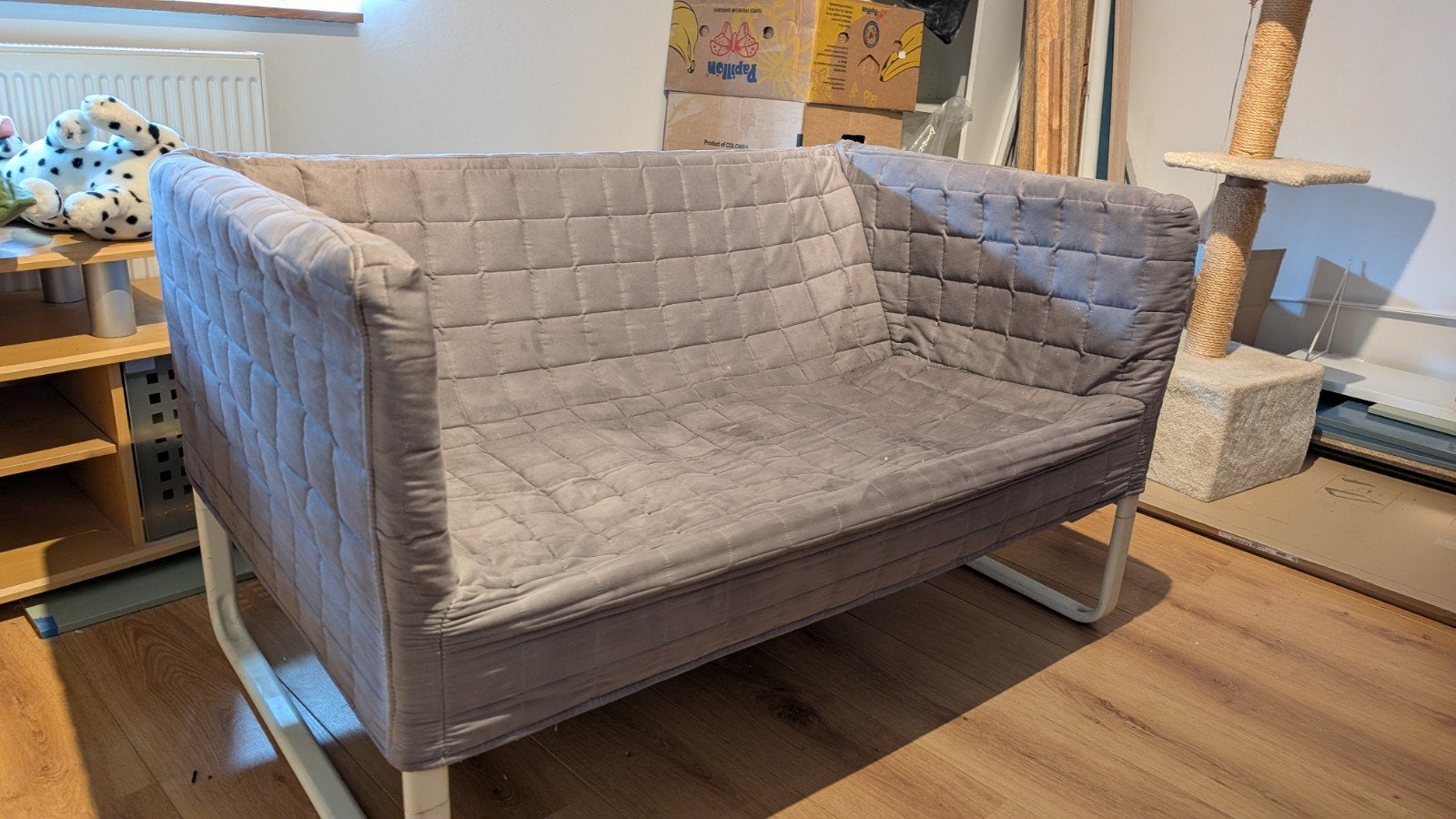 Compacte grijze IKEA zetel (120 cm) – Ideaal voor kot of stu, Enlèvement