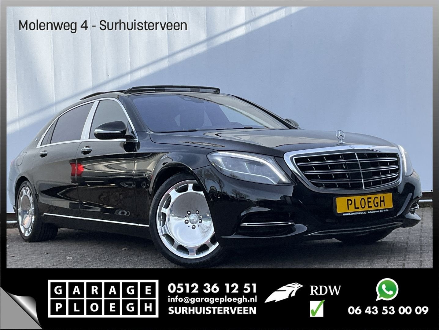 Mercedes-Benz S 600 Maybach V12 B&O(811) HUD 360 Nachtsyste, Autos, Mercedes-Benz, Achat, Entreprise, Noir, Berline