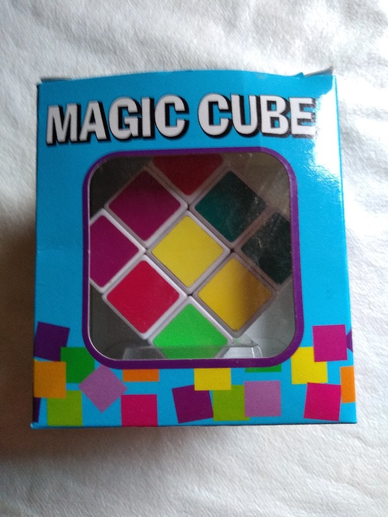 magic cube puzzel blokken kleuren breinbreker slimmerik, Ophalen of Verzenden, Zo goed als nieuw