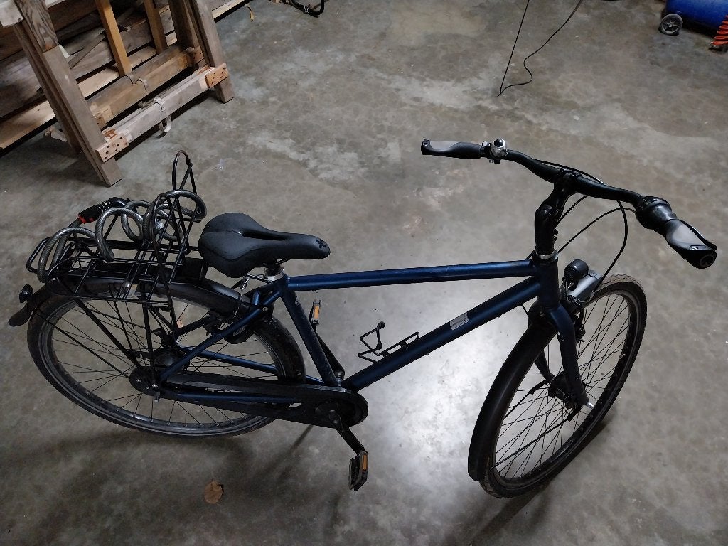 HERENFIETS, Fietsen en Brommers, Velgrem, Versnellingen, 49 tot 53 cm, Zo goed als nieuw