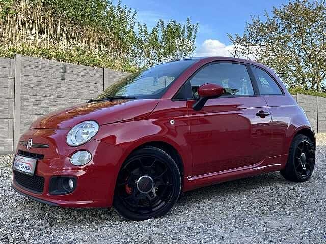 Fiat 500 0.9 T TwinAir Sport Stop 1ER PROP !/CUIR 500S/TOIT, Rouge, Bluetooth, Entreprise, Boîte manuelle