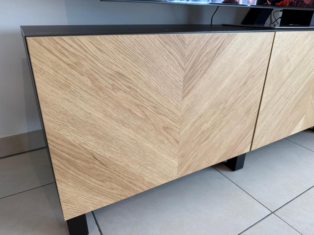 Meuble TV, 25 à 50 cm, Avec porte(s), 150 à 200 cm, Comme neuf
