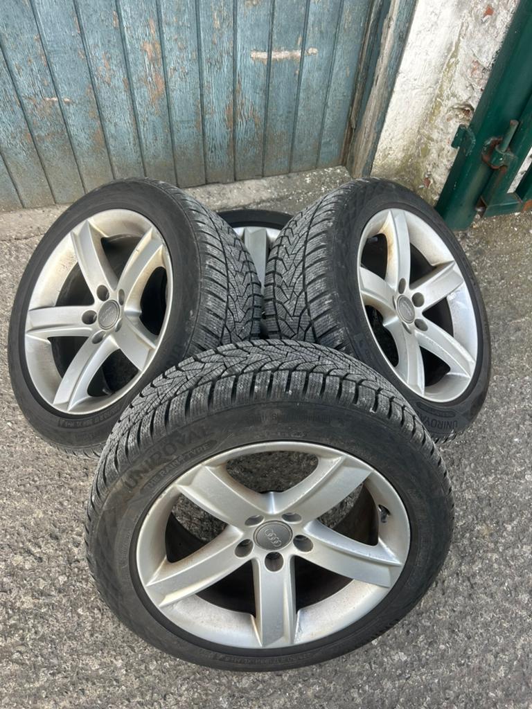 4 jantes audi 17 pouces 5x112, Ophalen, 17 inch, Velg(en)