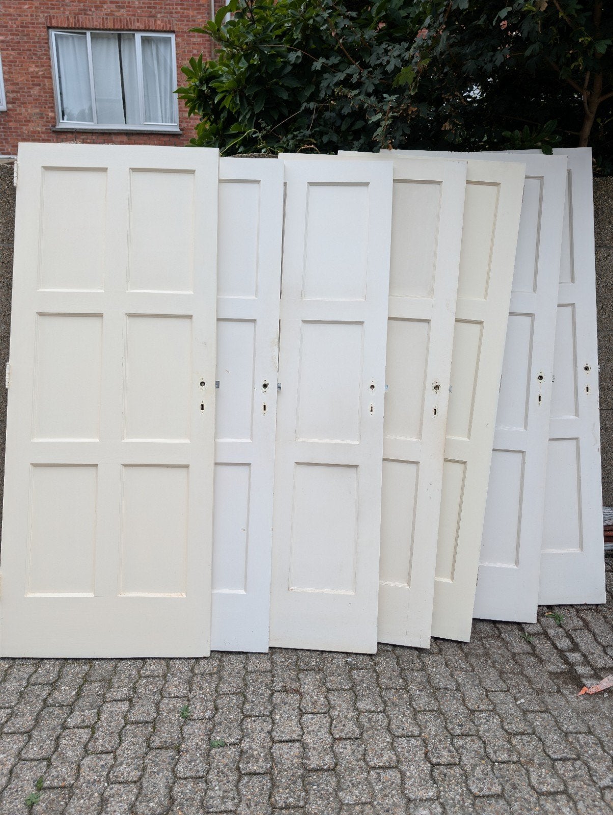 11 Binnendeuren Massief Eik incl., Ophalen, Glas, Binnendeur