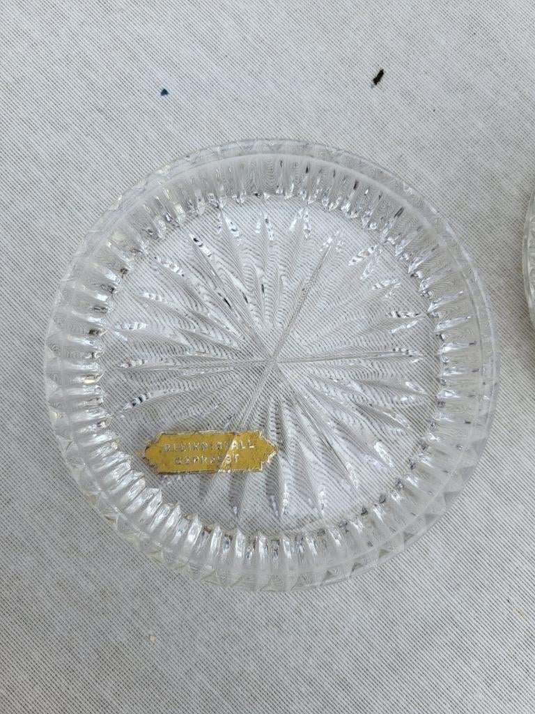 Sous verres en cristal presse, Antiek en Kunst, Ophalen