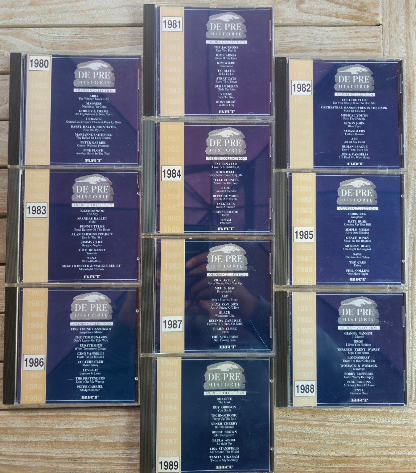 BRT CD Collectie Prehistorie Oldies Collection 1980-1989, Cd's en Dvd's, Ophalen, Zo goed als nieuw, Pop