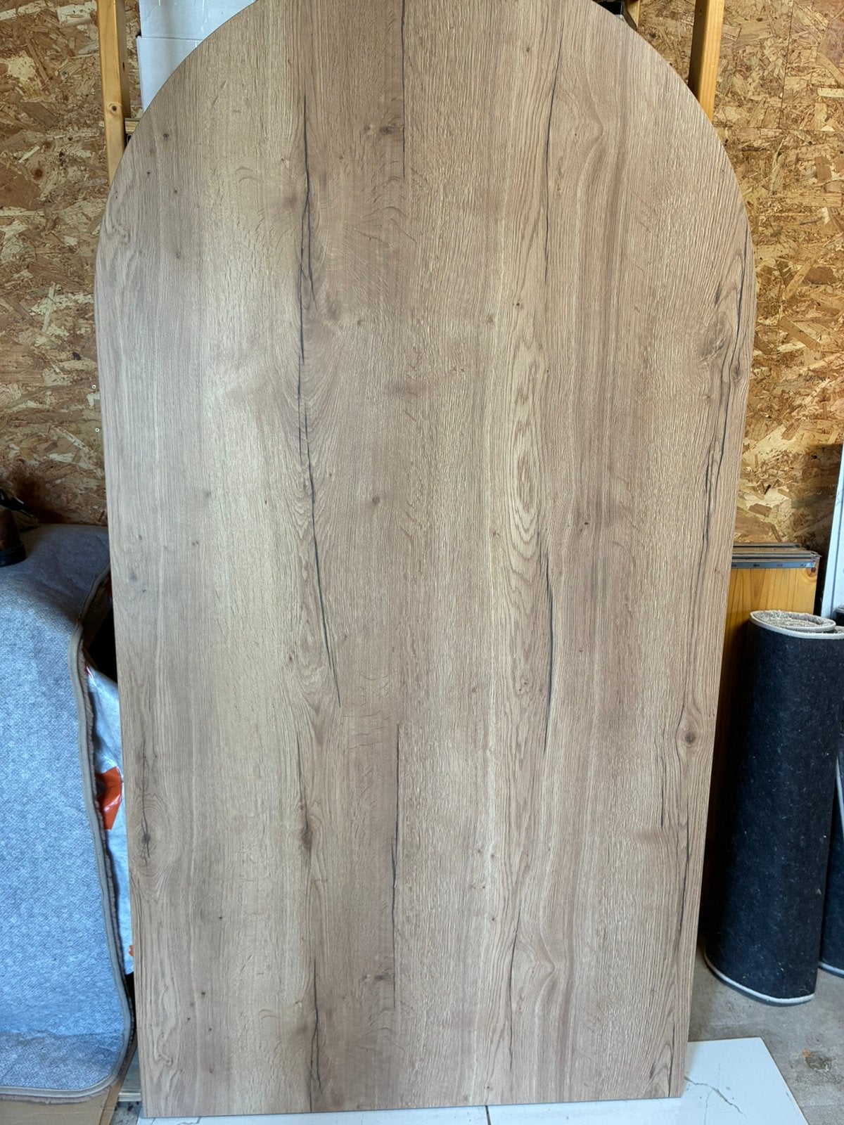 Houten tafelblad 190x100 cm – mooie natuurlijke houtlook, Ophalen, Eikenhout, Nieuw, 50 tot 100 cm