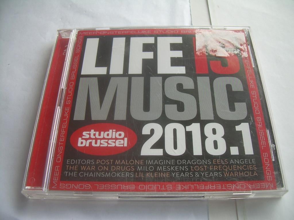 2 CD S - STUDIO BRUSSELS - LIFE IS MUSIC - 2018 - 1, CD & DVD, CD | Compilations, Enlèvement ou Envoi, Comme neuf, Pop