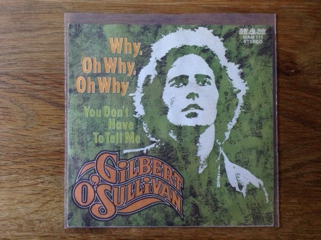 single gilbert o'sullivan, CD & DVD, Vinyles Singles, Housse de protection extérieure, Pochette photo, Pressage original, Pop