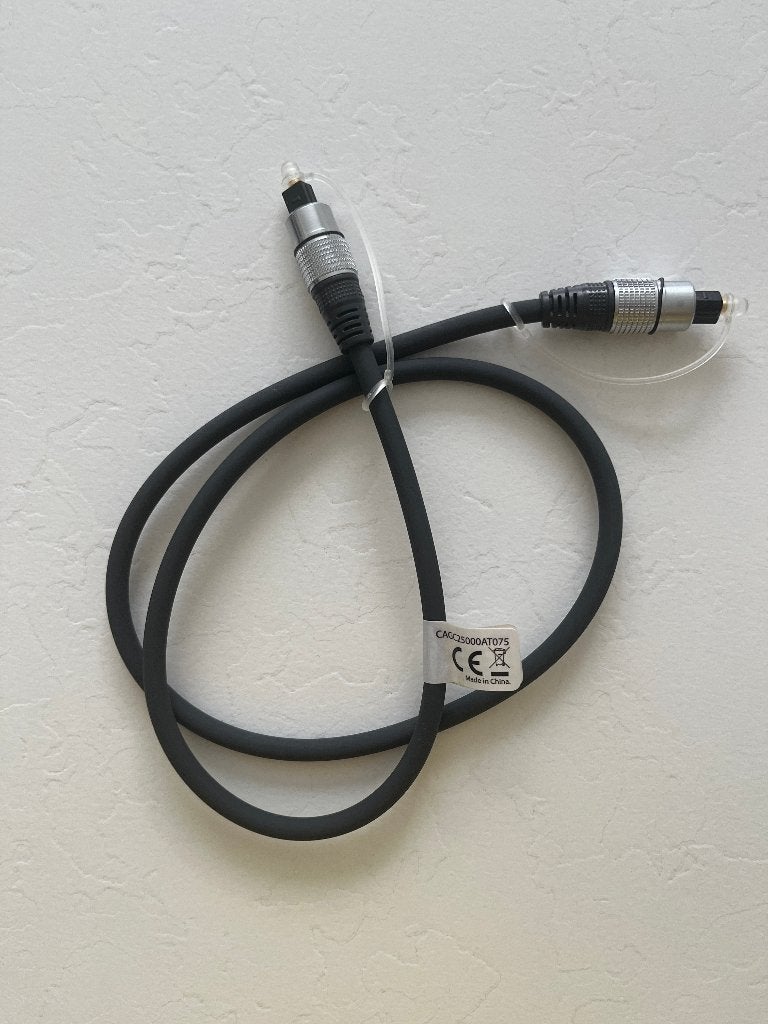 Toslink kabel 0,75m, Enlèvement ou Envoi, Comme neuf, Moins de 2 mètres, Câble optique