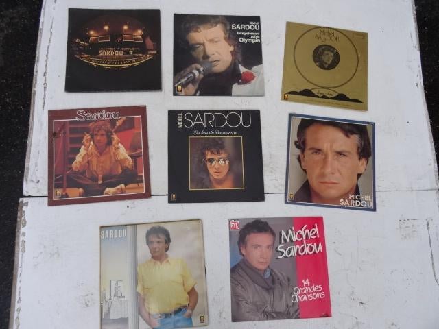 8 vinyles LP 33 T Michel Sardou, CD & DVD, Enlèvement ou Envoi