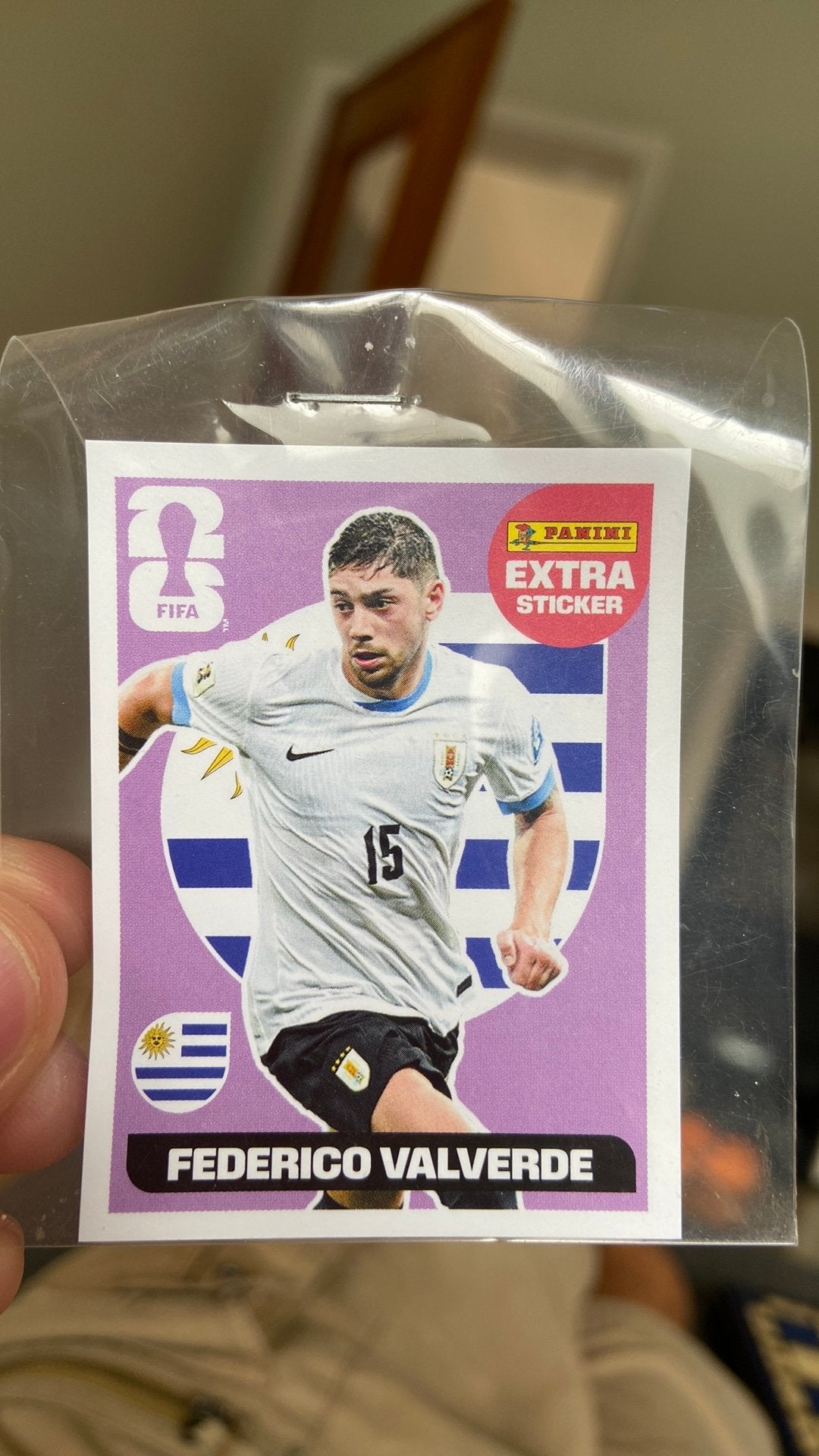 Panini extra sticker Federico Valverde, Ophalen, Zo goed als nieuw