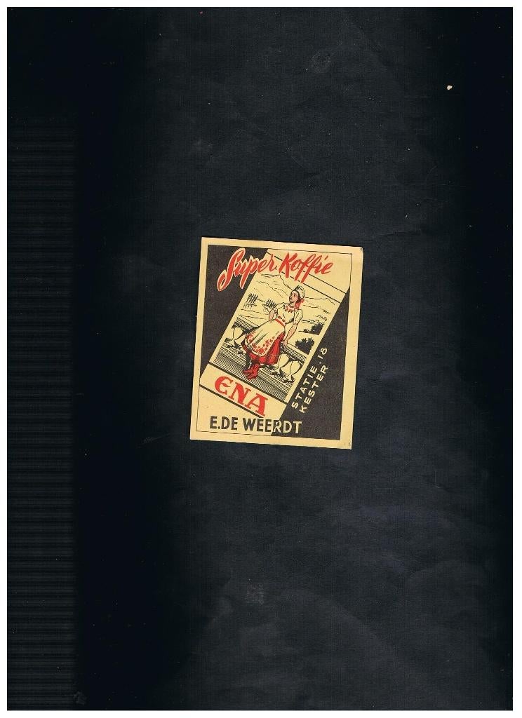 KESTER OUD RECLAME ETIKET, Verzenden, Nieuw, Luciferdoosjes of -merken