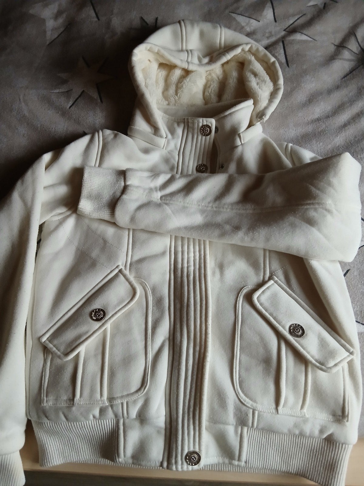 dikke golf/ jas, Ophalen, Beige