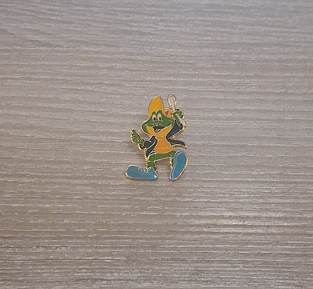 PIN - KELLOGG'S - SMACKS - KIKKER - GRENOUILLE, Verzamelen, Verzenden, Gebruikt, Figuurtje, Speldje of Pin