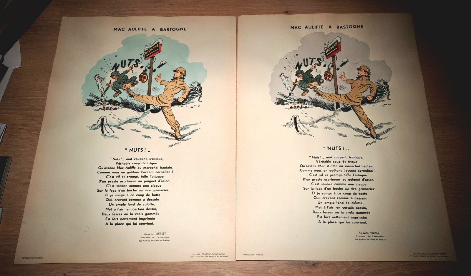 Affiches originales NUT'S Bataille des Ardennes Bastogne 101