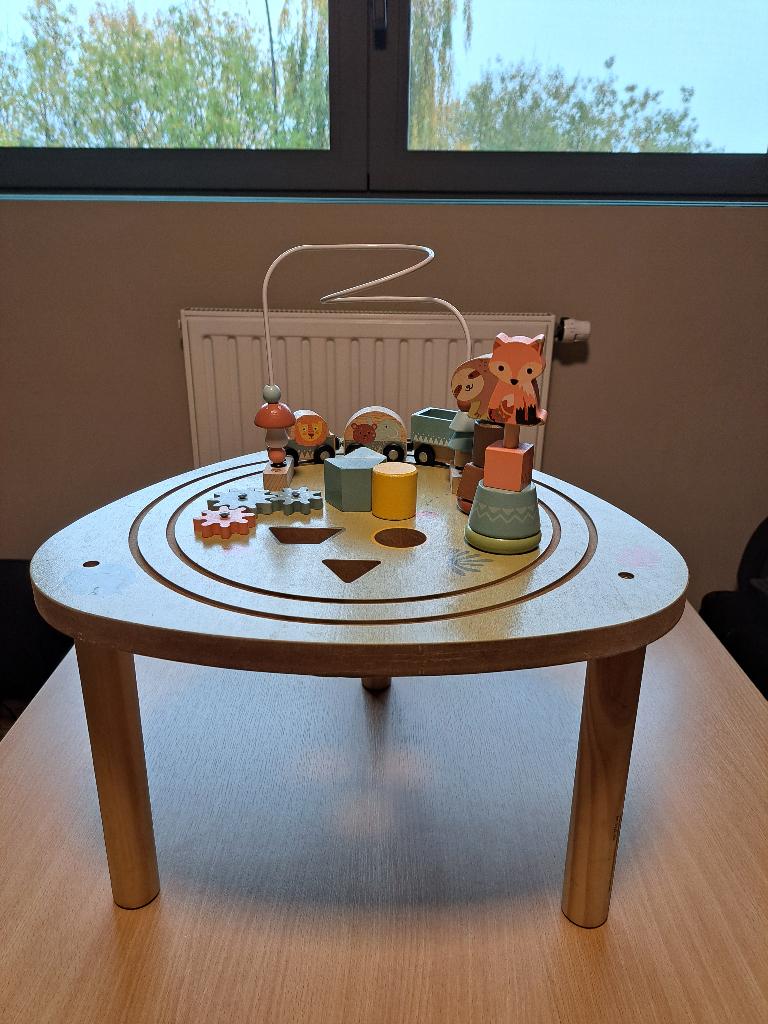 Houten Activiteitentafel, Enfants & Bébés, Jouets | Tables de jeux, Enlèvement, Comme neuf