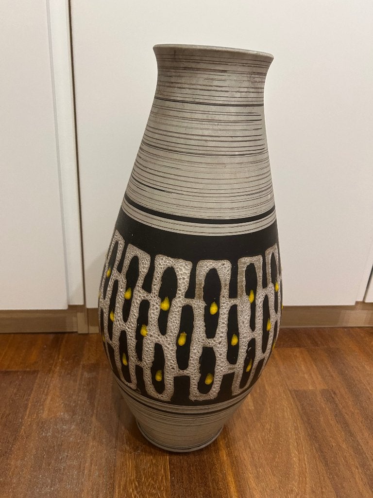 Mooie grote retro vaas W.Germany, Antiek en Kunst, Ophalen of Verzenden