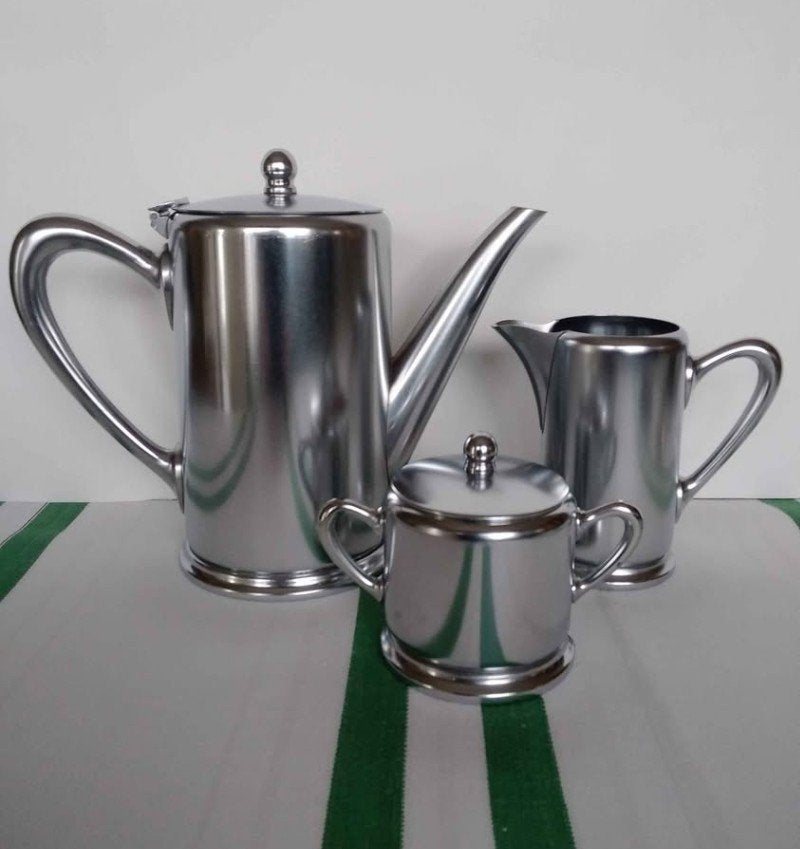 Vintage koffieset 3-delig Pfeil Chrom, Ophalen, Vintage, Kan