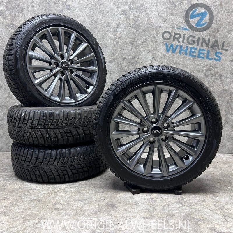 17 inch originele velgen + winterbanden Ford Focus F1EC-1007, Autos : Pièces & Accessoires, Pneus et Jantes, -, 17 pouces, Utilisé