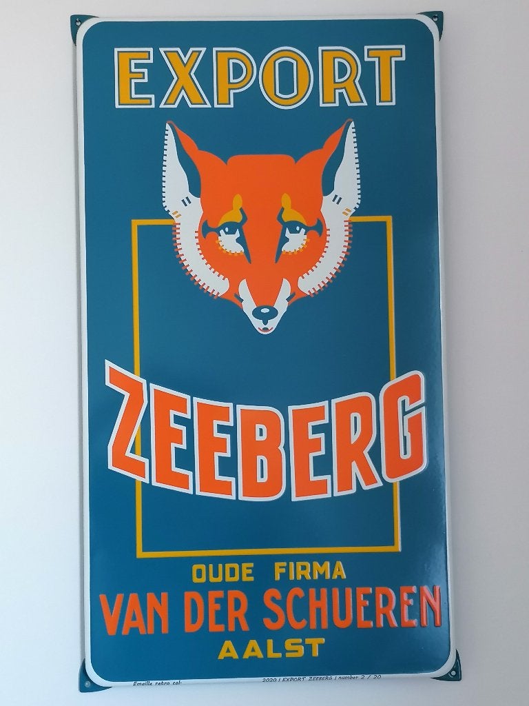 Emaille bord zeeberg Export, Ophalen, Nieuw, Reclamebord