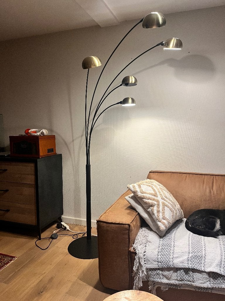 Vloerlamp metaal, Huis en Inrichting, Ophalen, Zo goed als nieuw, Metaal, 150 tot 200 cm