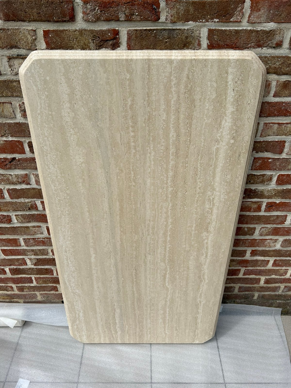 Travertin salon tafel blad, Ophalen, Nieuw, Rechthoekig, Overige materialen